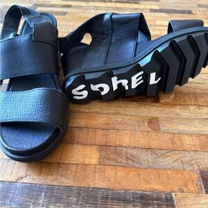 Sorel Black Leather Footwear 7